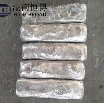 MgZr25 Μαγνησίου Ζιρκόνιο Master Alloy με περιεκτικότητα σε ζιρκόνιο 25% για την επεξεργασία των κόκκων σε 5kg Waffle Ingot