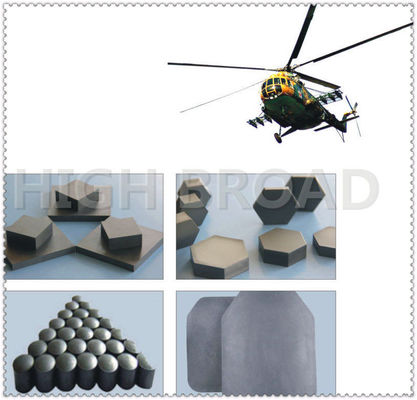 Silicon Carbide Ballistic Tile with NIJ Level III Plus Protection in 150x150x10mm Size