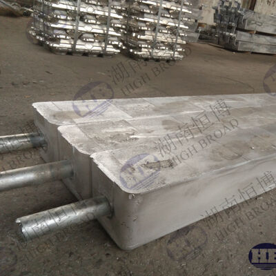 Ανώτατη αποδοτικότητα Αλ-Ζν-Εν-Κδ Αλουμινίου Θυσιαστική Άνωδα για την πρόληψη της διάβρωσης στα κύτη πλοίων ASTM GAIII Standard