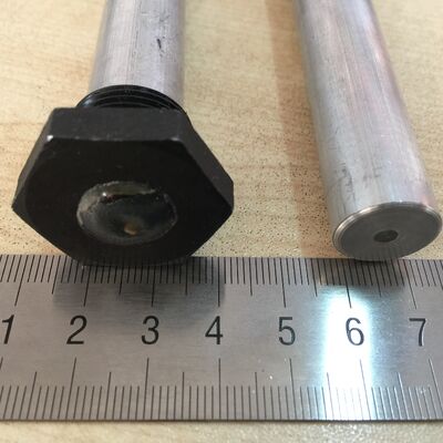 35mm κράμα μαγνησίου βαρύ-απασχόληση Hex Anode Rod M27 Thread 1200mm Marine Grade για ναυτικό συμπυκνωτή