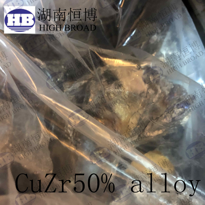 Το κύριο πλίνθωμα κραμάτων ζιρκονίου χαλκού CuZr50% για το χαλκό βάσισε τα κύρια κράματα