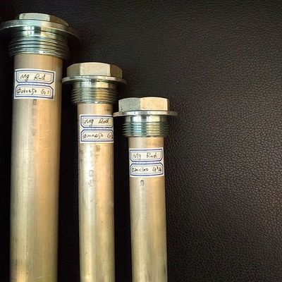 25 mm Αλουμινίου Heavy-Duty Anode Rod 1 NPT 1200 mm Μεγάλης κλίμακας προστασία για βιομηχανικό λέβητα