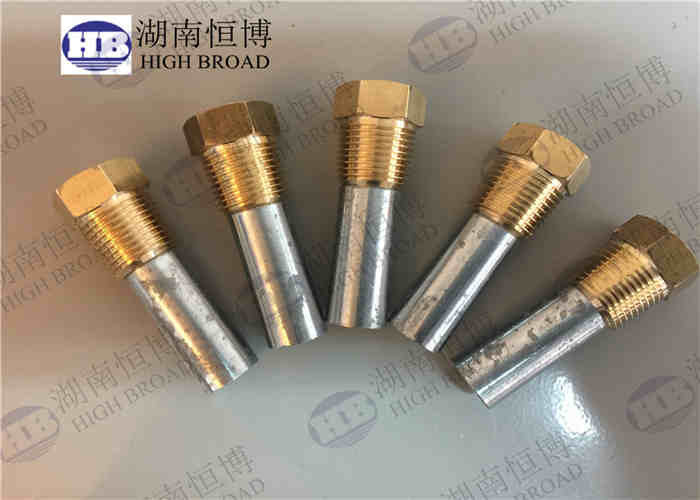 ASTM B418-95 Άνωτος ράβδος θερμαντήρα νερού πλήρης άνωτος μολύβδου ψευδαργύρου για ναυτικές μηχανές