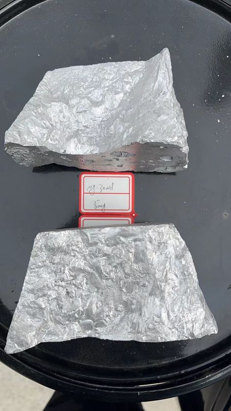 Σπάνιες Γης Ασημένιο Γκρι Μαγνησίου Master Alloy Mg/Al/Zn για τήξη του μαγνησίου