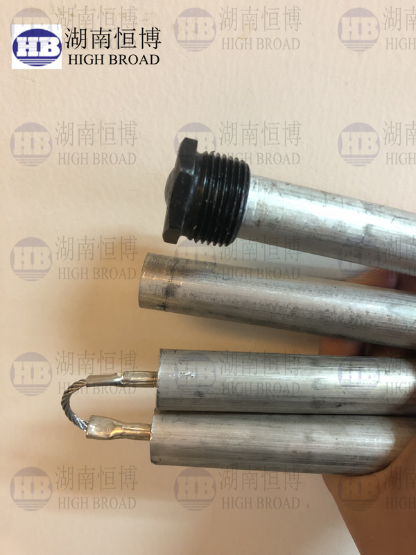 16mm AZ61 Άνδροι ανόδου μαγνησίου για ανώτερη αντοχή στη διάβρωση και αντοχή