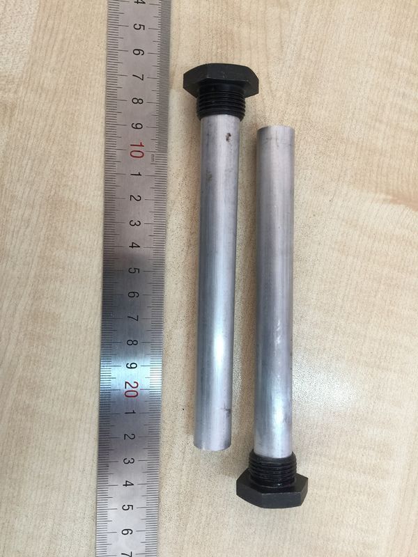 21mm Αλουμινίου Σύνθετο Στερεό Άνωδο Ραβδί 3/4 NPT 600mm Προστασία από σκληρό νερό για σκληρό θερμαντήρα νερού