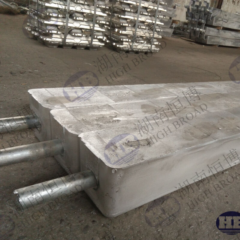 Ανώτατη αποδοτικότητα Αλ-Ζν-Εν-Κδ Αλουμινίου Θυσιαστική Άνωδα για την πρόληψη της διάβρωσης στα κύτη πλοίων ASTM GAIII Standard