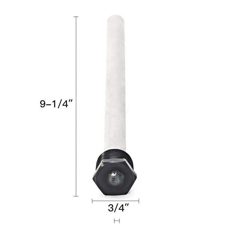 18 mm Διαμέτρου 350 mm μήκους Συμπληρωματικό ανωδικό ραβδί μαγνησίου για την προστασία του θερμοσίφωνα στο σημείο χρήσης