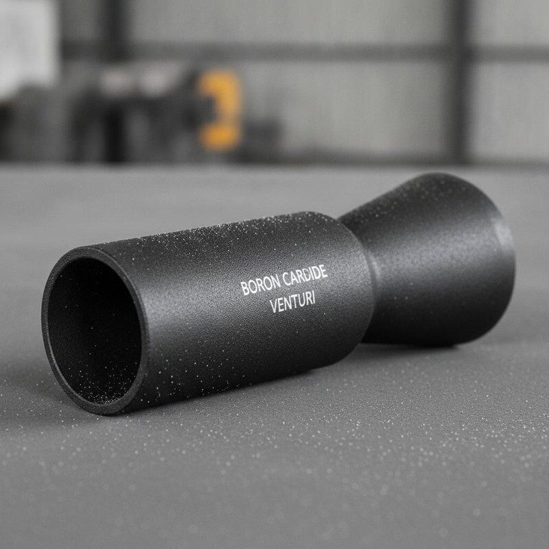 Μακροχρόνια διάρκεια ζωής Ζεστός πίεση Boron Carbide Sandblasting Nozzle με Venturi Bore Design